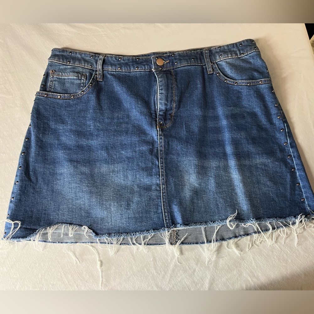 Blue Denim Mini Skirt Festival Perfect